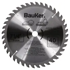 BAUKER - Disco para Madera 7 1/4" 40 Dientes