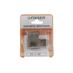 FIXSER - Soporte para Colgar Multiuso 23 x 40 con Clavo x 6 unid.