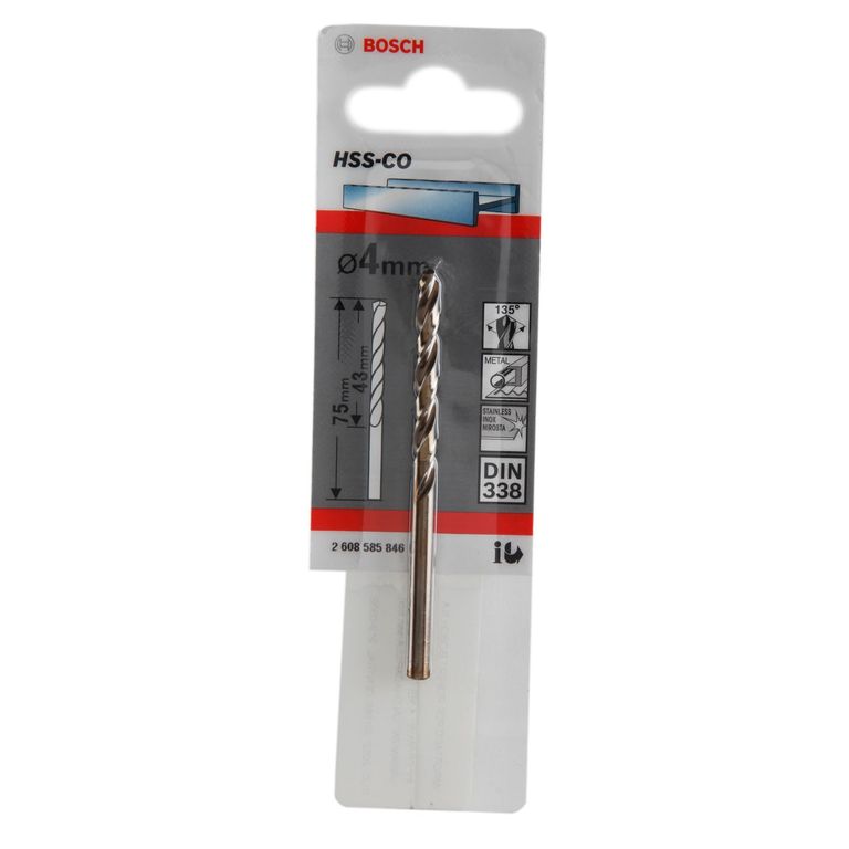 Broca de Cobalto para Metal 4.0x75 mm