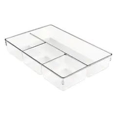 IDESIGN - Organizador Acrilico 4 Divisones 33.2x5.59x21cm