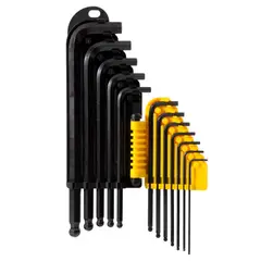 STANLEY - Juego De Llaves Hex Pulgadas 12 Piezas Metal