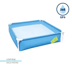 BESTWAY - Piscina Estructural Rectangular 122x122x30cm 365l Surtido