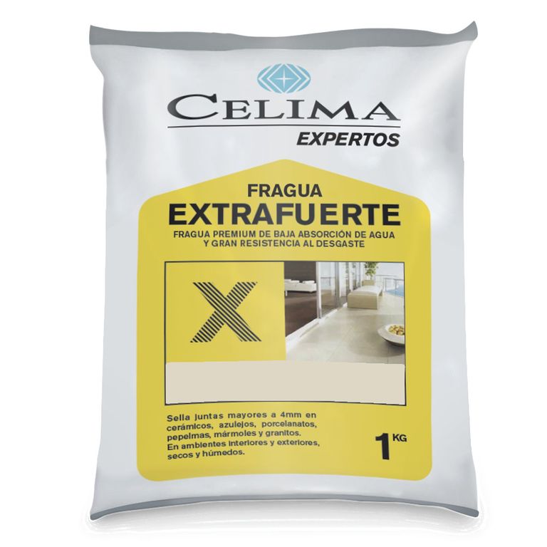 Fragua para Cerámicas o Porcelanatos Blanco humo 1kg
