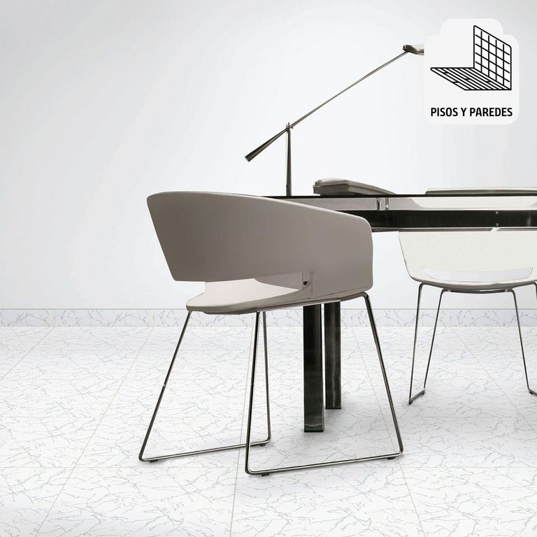 Cerámica rectificada Blanco 46x46 Marmoladas Satín 2.08 m2