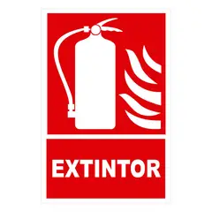 FIXSER - Señal de Extintor 15x22.5 cm.