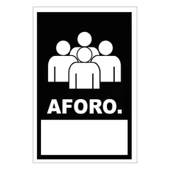 FIXSER - Señal de Aforo 20x30 cm.