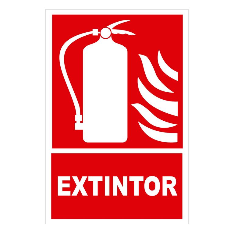 Señal de Extintor 20x30 cm.