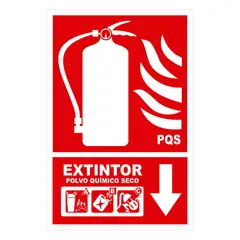 FIXSER - Señal de Extintor Multipropósito 20x30 cm.