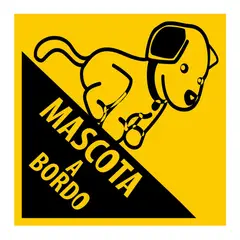 FIXSER - Señal de Mascota a Bordo 14x14 cm.