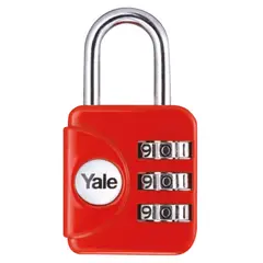 YALE - Candado con Clave YP1 28 mm Rojo