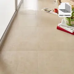 HOLZTEK - Porcelanato Beige 60x60 Rústicas Mate 1.44 m2