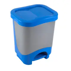REYPLAST - Papelera de Plástico con Pedal Danubio Colores Surtidos 8L