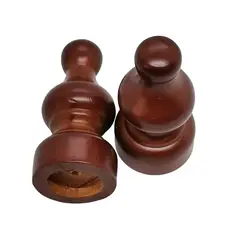 JUST HOME COLLECTION - Terminal Árabe madera chocolate 28mm (2un)