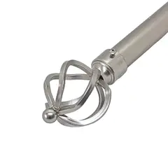 JUST HOME COLLECTION - Terminal Bola Alambre fierro plateado 28mm (2un)