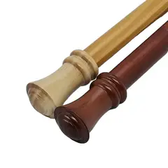 JUST HOME COLLECTION - Set cortinero madera choc/nat. 28 mm 2m