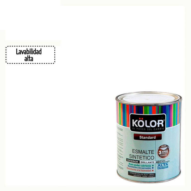 Esmalte sintético Estándar blanco 1 gl