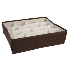 RAPALLO - Organizador de Ropa de Tela 16 Divisiones Beige