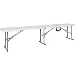 JUST HOME COLLECTION - Banca Plegable Blanca 180cm
