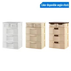 POLINPLAST - Cómoda Comodina Plástica 5 Cajones 41x54x82cm