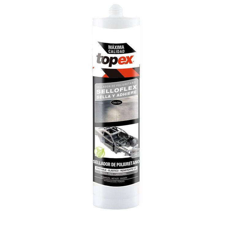 Adhesivo sellador de poliuretano 300 ml gris