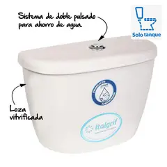 ITALGRIF - Tanque Inodoro Cancun Blanco