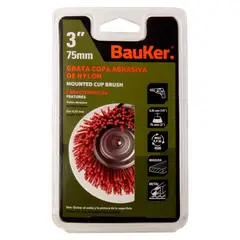 BAUKER - Grata Copa Abrasiva 3"
