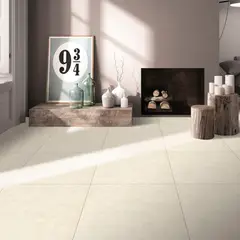 HOLZTEK - Gres Porcelanico Beige Cementicio 60X60cm 1.44m2 Mate