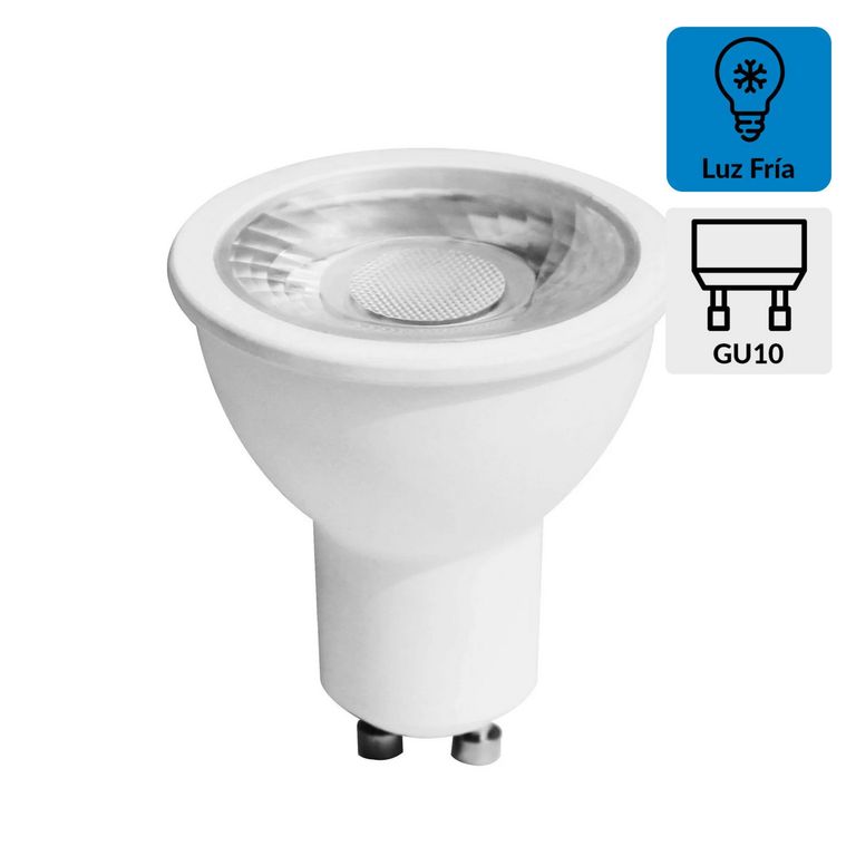 Foco Dicroico LED GU10 8W Luz Fría