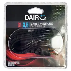 DAIRU - Cable para Audio 3.5mm 3 m Negro