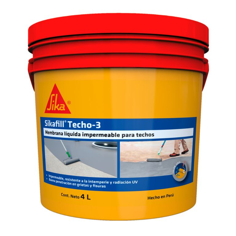 Impermeabilizante para Techos y Coberturas Sikafill Techo-3 Gris x 4L