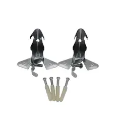 METALHSA - Soporte simple Muro cromado 12mm (2un)