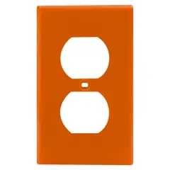 LEVITON - Placa Doble Naranja