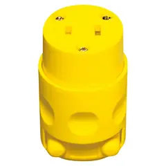 LEVITON - Conector Aereo 2 Patas 15A 125V PVC Amarillo