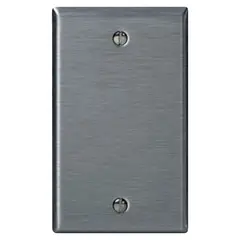 LEVITON - Tapa ciega Acero Inoxidable