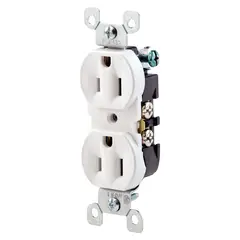 LEVITON - Tomacorriente doble Empotrable L/T 15A 250V Blanco
