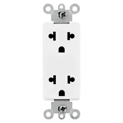 LEVITON - Tomacorriente doble Empotrable Decora Blanco