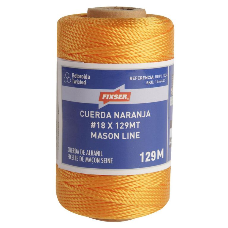 Cuerda Naranja N° 18 x 129 m.