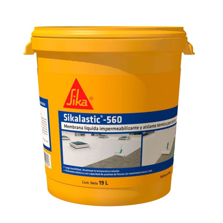 Impermeabilizante híbrido Sikalastic 560 Blanco x 19lt