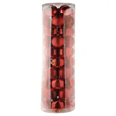 DEAR SANTA - Set 50 Esferas Rojo Navidad 6cm