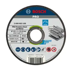 BOSCH - Set de 10 Discos de Corte Standard for Inox 115x1.0mm