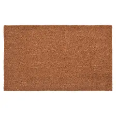 JUST HOME COLLECTION - Felpudo Rectangular Natural Plain 45x75cm Café
