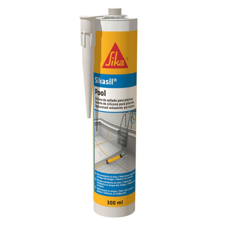 Silicona Transparente para Piscina Sikasil Pool 300 ml