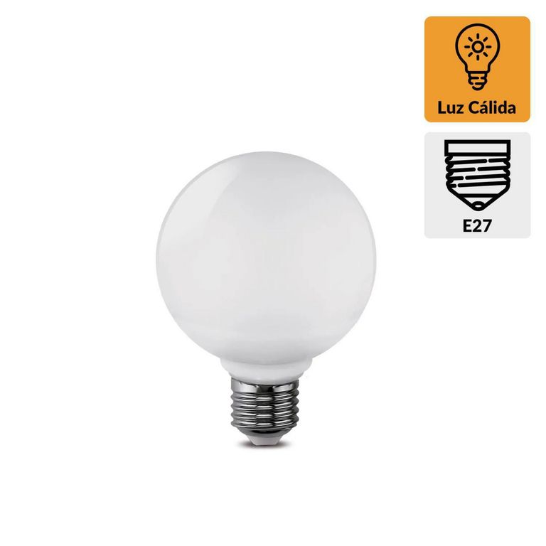 Foco Led Globo 12W E27 Luz Calida