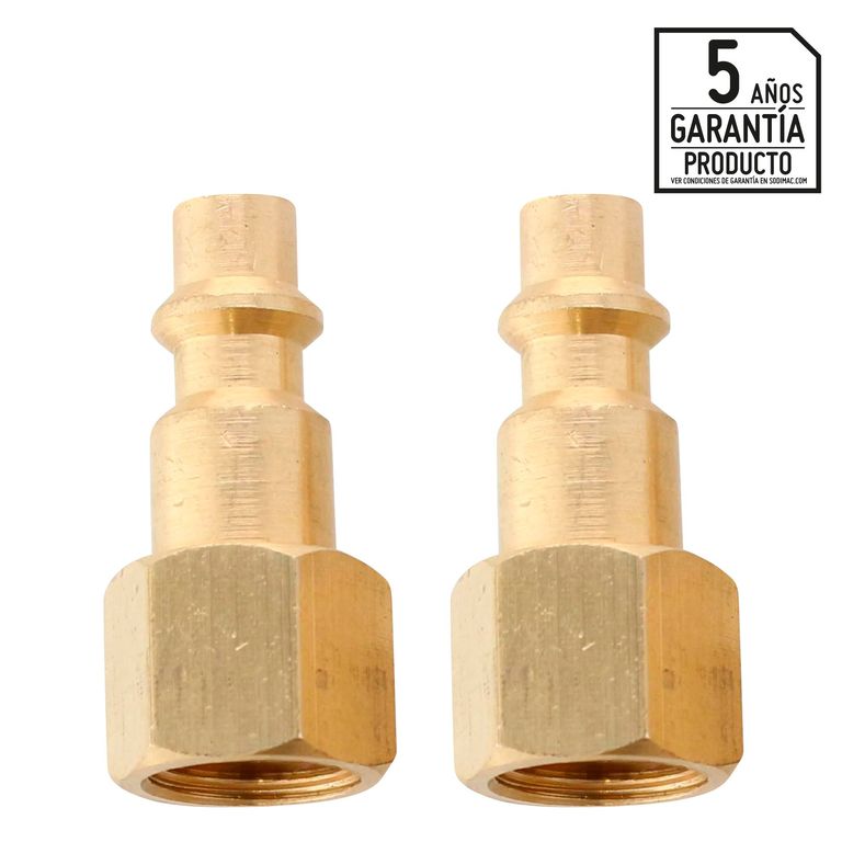 Conector de Manguera Hembra de Bronce 1/4" Uberman