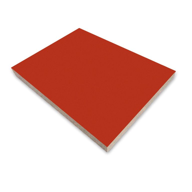 Tablero recubierto con Melamina Rojo 18mm 2.15x2.44m