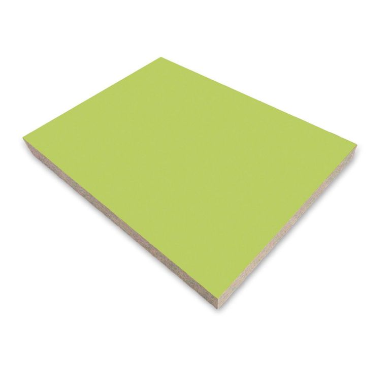 Tablero recubierto con Melamina Verde 18mm 2.15x2.44m