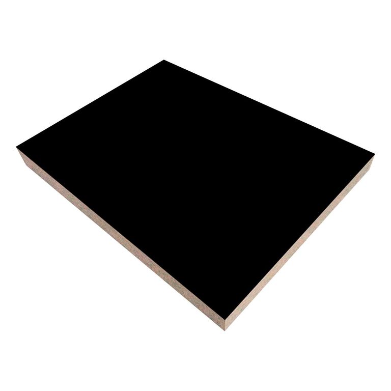 Tablero recubierto con Melamina Negro 18mm 2.15x2.44m