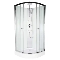 SENSI DACQUA - Cabina de Ducha Curva 90x90x223cm Cromada