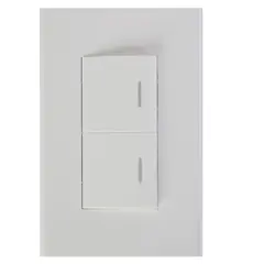 HALUX - Conmutador Doble Clio Blanco