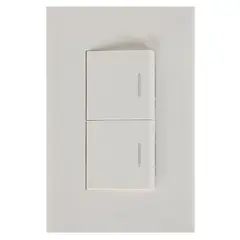 HALUX - Interruptor Doble Clio Marfil